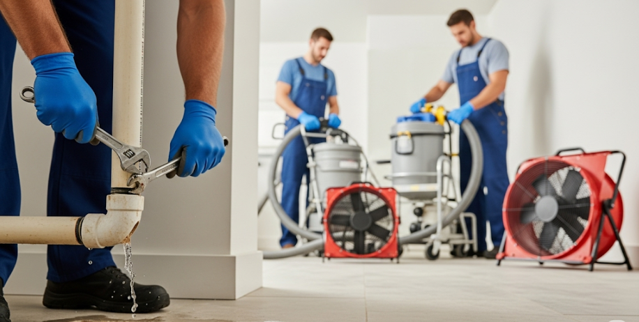 burst pipe & plumbing leak cleanup